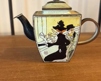 Art Nouveau Enamel Teapot 