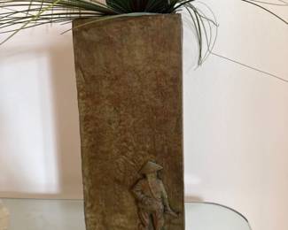 Chinese Brass Modern Vase 