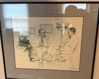 Norman Rockwell "Doctor's Office" illustration 