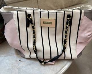 Betsey Johnson Striped Tote bag 