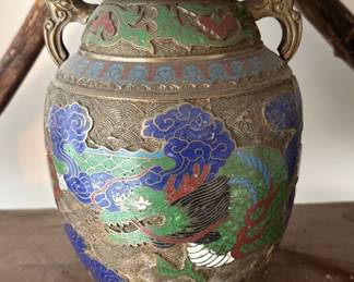 Cloisonne Dragon Vase 