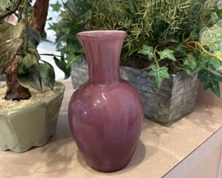 purple porcelain vase 