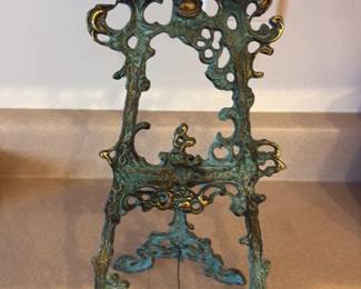 Ornate Gilt Bronze Picture Display Easel 