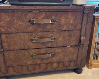 Antique Whiskey Side Table Cabinet 