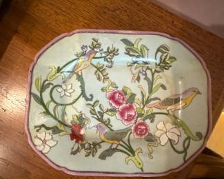 Asian Inspired decorative platter serving dish 
