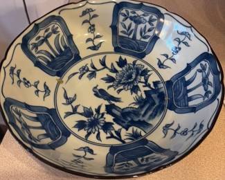 Blue and White Porcelain Charger Plate 