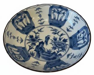 Blue and White Porcelain Charger Plate 
