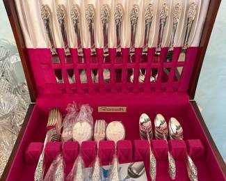 Community "Rose" Silverplate Flatware Set 