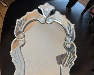 Venetian Etched Glass Mirror