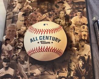 Baseball "All Century Team: Collage with Ball 