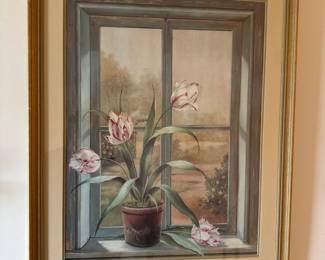 Tulips Through a Window 