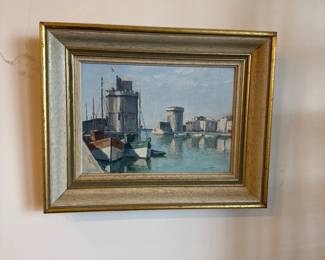 French Seascape Oil Painting 