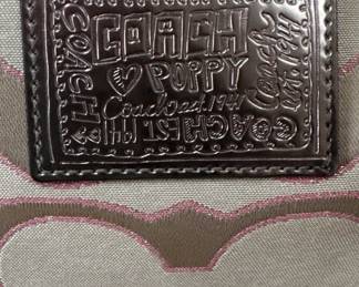 Coach Poppy Signature Satin Leathers Groove 2 way bag