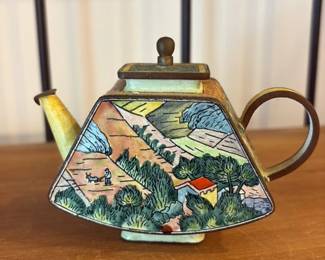 Japanese Cloisonne Teapot 