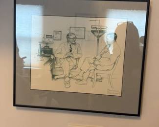 Norman Rockwell "The Doctor and the Patient" Illustration
