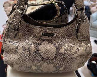 Coach Embossed Python Hobo BAg 