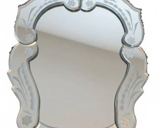 Venetian Etched Glass Mirror