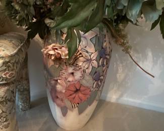 Handpainted Floral vase 