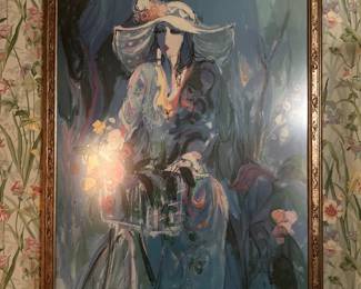 Parisian cafe print by Isaac Maimon 