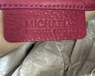 Michael Kors Magenta Leather Handbag 