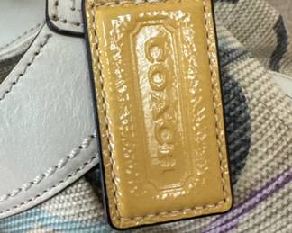 Coach Soho Pastels Canvas Leather Signature Hobo Bag