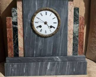 Art Deco Marble Mantel Clock