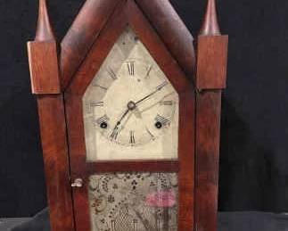 Chauncey Jerome Gothic Shelf Clock