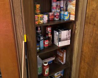 Book case, canned goods 