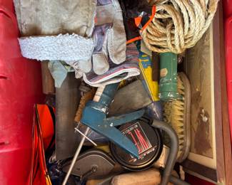 Miscellaneous tools, drywall supplies, painting supplies