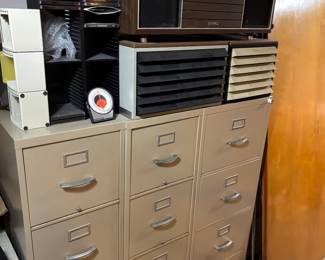 Filing cabinets, organizers