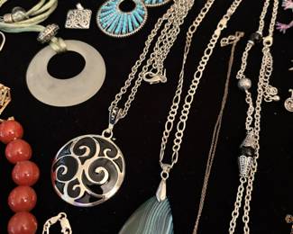 Jewelry, Sterling, pendants