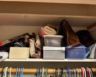 Purses, hats, shoes
