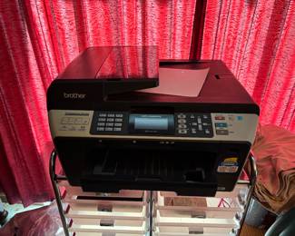 Brother printer, storage drawers