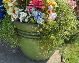 Planter with flowers