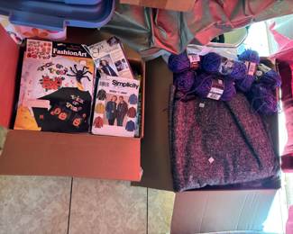 Simplicity patterns, Halloween outfits, yarn, fabric