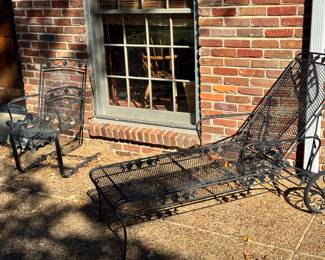 Wrought iron patio furniture