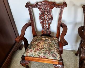 Reproduction mahogany children’s chairs