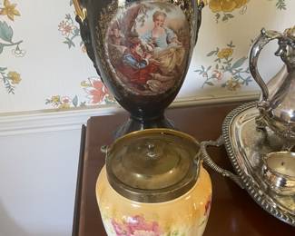 Antique biscuit jar
