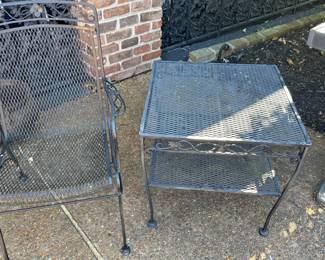 Wrought iron patio furniture