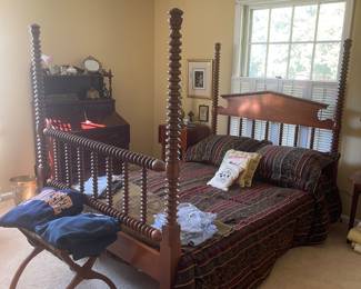 Davis cabinet co full size bed, night stand and secretary