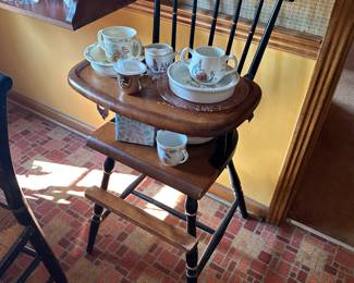 Hitchcock style high chair