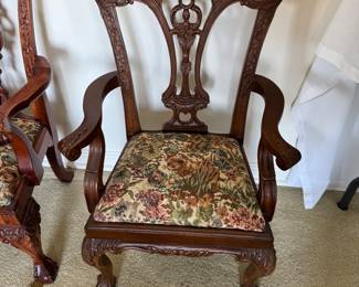 Reproduction mahogany children’s chairs