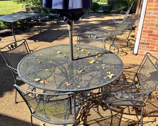 Wrought iron patio furniture