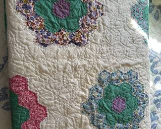 Antique flower garden quilt full size
