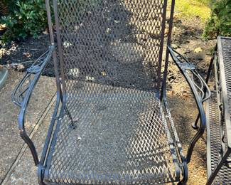 Wrought iron patio furniture