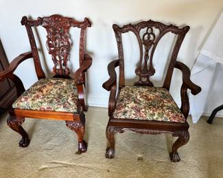 Reproduction mahogany children’s chairs