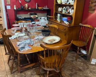 Haywood Wakefield table and chairs