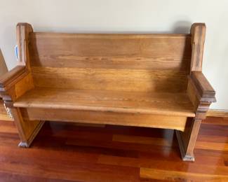 Wood pew