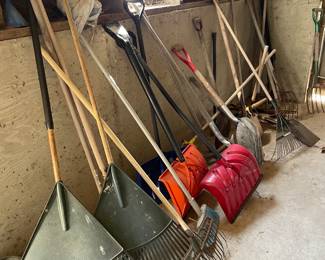 Lots of yard tools