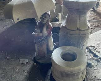 Awesome cement golf fountain